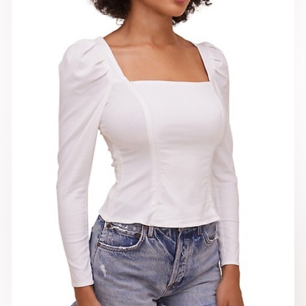 ASTR Women’s Corset Long Sleeve Blouse